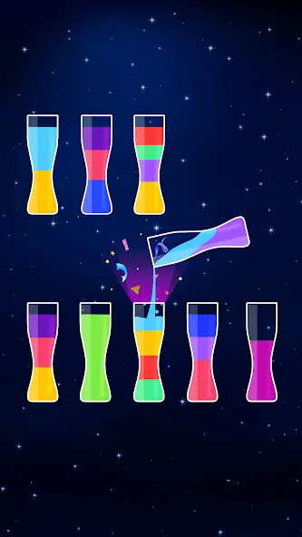 Water Sort Puzzle - Color Game (Уотер Сорт Пазл)  [МОД Меню] Screenshot 4