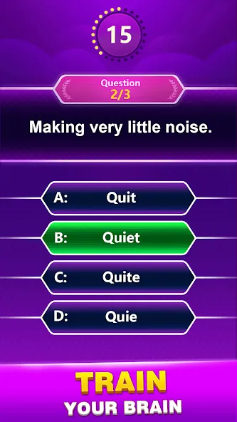 Spelling Quiz - Word Trivia (Спеллинг Квиз)  [МОД Бесконечные монеты] Screenshot 2