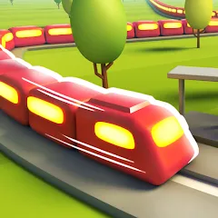 Скачать взломанную Train Adventure - Line Game (Трейн Эдвенчер)  [МОД Unlocked] - полная версия apk на Андроид