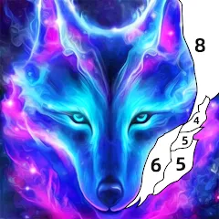 Взлом Wolf Coloring Book Color Game (Вульф Колоринг Бук Колор Гейм)  [МОД Menu] - стабильная версия apk на Андроид