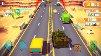  Blocky Highway: Traffic Racing   -   
