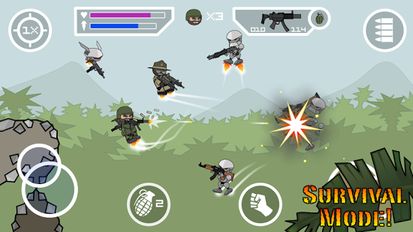 Скачать Doodle Army 2 : Mini Militia на Андроид - Взлом Бесконечные деньги